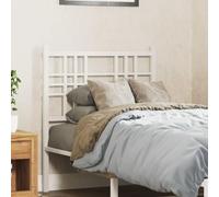 ZQQLVOO Cabecero de Metal Blanco Classic Metal Bed Frame Headboard with Square Tube Design, Sturdy Steel Construction for Back Support and Bedroom Decor 75 cm