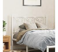 ZQQLVOO Cabecero de Metal Blanco Classic Upholstered Bed Frame Headboard with Sturdy Steel Structure for Bedroom Furniture and Back Support 100 cm