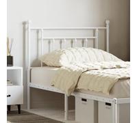 ZQQLVOO Cabecero de Metal Blanco Metal Bed Frame Headboard with Powder Coating, Sturdy Steel Construction for Bedroom, Durable Back Support for Reading or Watching TV 9