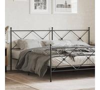 ZQQLVOO Cabecero de Metal Negro Classic Metal Bed Frame Headboard with Powder Coated Steel Construction, Durable Round Tube Design for Back Support and Bedroom Decor 20