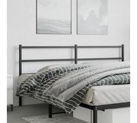 ZQQLVOO Cabecero de Metal Negro Classic Metal Bed Frame Headboard with Powder Coating, Durable Steel Construction for Bedroom, Back Support for Reading or Watching TV 1