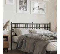 ZQQLVOO Cabecero de Metal Negro Classic Metal Bed Frame Headboard with Square Tube Design, Sturdy Steel Construction for Back Support and Bedroom Decor 160 cm