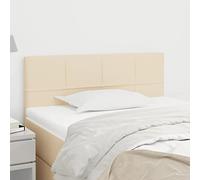 ZQQLVOO Cabecero de Tela Color Crema Classic Elegant Upholstered Bed Frame Headboard with Adjustable Height, Wooden Legs for Bedroom Comfort and Back Support 100x5x78/8