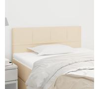 ZQQLVOO Cabecero de Tela Color Crema Classic Elegant Upholstered Bed Frame Headboard with Adjustable Height, Wooden Legs for Bedroom Comfort and Back Support 80x5x78/88