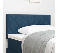 ZQQLVOO Cabecero de Tela Geométrico con cabecera Manual Azul Modern Fabric Bed Frame Headboard with Adjustable Height, Space-Saving Wall Mount for Bedroom, Breathable P
