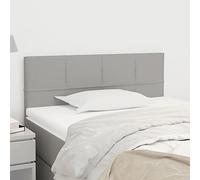 ZQQLVOO Cabecero de Tela Gris Claro Classic Elegant Upholstered Bed Frame Headboard with Adjustable Height, Wooden Legs for Bedroom Comfort and Back Support 100x5x78/88