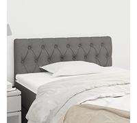 ZQQLVOO Cabecero de Tela Gris Oscuro Classic Elegant Upholstered Bed Frame Headboard with Adjustable Height, Durable Fabric and Stable Wooden Legs for Bedroom Comfort 1