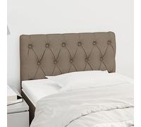 ZQQLVOO Cabecero de Tela Gris Taupe Classic Elegant Upholstered Bed Frame Headboard with Adjustable Height, Durable Fabric and Stable Wooden Legs for Bedroom Comfort 80