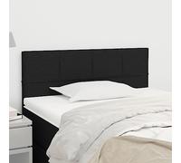 ZQQLVOO Cabecero de Tela Negro Classic Elegant Upholstered Bed Frame Headboard with Adjustable Height, Wooden Legs for Bedroom Comfort and Back Support 90x5x78/88 cm