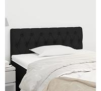 ZQQLVOO Cabecero de Tela Negro Classic Elegant Upholstered Bed Frame Headboard with Adjustable Height, Durable Fabric and Stable Wooden Legs for Bedroom Comfort 90x7x78