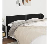 ZQQLVOO Cabecero de Tela Negro Classic Tufted Upholstered Bed Frame Headboard with Ears, Adjustable Height, Sturdy Wooden Legs for Back Support, Reading or Watching TV