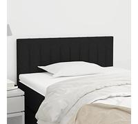 ZQQLVOO Cabecero de Tela Negro Classic Upholstered Bed Frame Headboard with Adjustable Height, Premium Fabric, and Sturdy Wooden Legs for Bedroom Comfort and Back Suppo