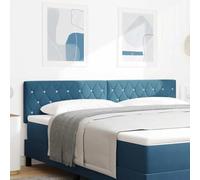 ZQQLVOO Cabecero de Terciopelo Argyle Azul Oscuro Velvet Upholstered Tufted Headboard with Wall Mount, Adjustable Height for Bedroom Comfort and Support 180 cm Terciope