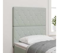 ZQQLVOO Cabecero de Terciopelo Argyle Gris Claro Velvet Upholstered Tufted Headboard with Wall Mount, Adjustable Height for Bedroom Comfort and Support 80 cm Terciopelo
