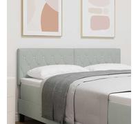 ZQQLVOO Cabecero de Terciopelo Argyle Gris Claro Velvet Upholstered Tufted Headboard with Wall Mount, Adjustable Height for Bedroom Comfort and Support 140 cm Terciopel