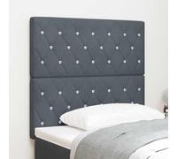 ZQQLVOO Cabecero de Terciopelo Argyle Gris Oscuro Velvet Upholstered Tufted Headboard with Wall Mount, Adjustable Height for Bedroom Comfort and Support 100 cm Terciope