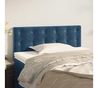 ZQQLVOO Cabecero de Terciopelo Azul Oscuro Classic Velvet Upholstered Bed Frame Headboard with Adjustable Height, Soft Fabric, Sturdy Wooden Legs for Bedroom Comfort an
