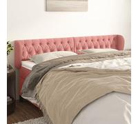 ZQQLVOO Cabecero de Terciopelo Rosa Classic Tufted Upholstered Bed Frame Headboard with Soft Velvet Fabric, Adjustable Height, Sturdy Wooden Legs for Bedroom Comfort 18