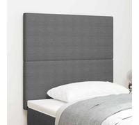 ZQQLVOO Cabecero LED con Luces de Tiras LED Gris Claro Modern LED Headboard with Adjustable Height for Bedroom Wall Mount Space Saving Ambient Lighting 80 cm Tela