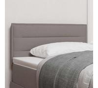 ZQQLVOO Cabecero LED con Luces de Tiras LED Manual Taupé Modern Fabric LED Headboard with USB Power, Wall Mounted Bed Frame for Contemporary Bedrooms, Soft Polyester Up