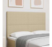 ZQQLVOO Cabecero LED con Luces de Tiras LED Verde grisáceo Modern LED Headboard with Adjustable Height for Bedroom Wall Mount Space Saving Ambient Lighting 144 cm Tela