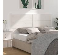 ZQQLVOO Cabecero Madera Maciza de Pino Blanco Solid Pine Wood Bed Headboard with Rustic Charm, Classic Design for Bed Frame Support and Relaxing Bedroom Decor 206x4x100