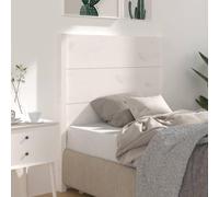ZQQLVOO Cabecero Madera Maciza de Pino Blanco Solid Pine Wood Bed Headboard with Rustic Charm, Classic Design for Bed Frame Support and Relaxing Bedroom Decor 106x4x100
