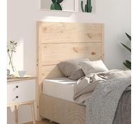 ZQQLVOO Cabecero Madera Maciza de Pino Solid Pine Wood Bed Headboard with Rustic Charm, Classic Design for Bed Frame Support and Relaxing Bedroom Decor 96x4x100 cm