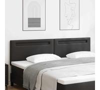ZQQLVOO Cabecero Montaje en la Pared con cabecera Negro Adjustable Height Modern Bed Frame Headboard for Bedroom, Minimalist Design with Soft PVC Upholstery and Solid W