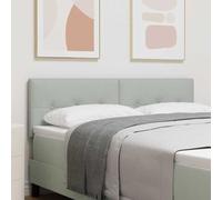 ZQQLVOO Cabecero Montaje en la Pared Gris Claro Velvet Upholstered Bed Frame Headboard with Manual Height Adjustment and Wall-Mounted Design for Modern Bedrooms 160 cm