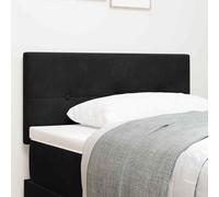 ZQQLVOO Cabecero Montaje en la Pared Manual Negro Velvet Upholstered Bed Frame Headboard with Manual Height Adjustment and Wall-Mounted Design for Modern Bedrooms 90 cm