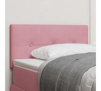 ZQQLVOO Cabecero Montaje en la Pared Manual Rosa Velvet Upholstered Bed Frame Headboard with Manual Height Adjustment and Wall-Mounted Design for Modern Bedrooms 100 cm