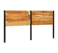 ZQQLVOO Cabecero Solid Mango Wood Bed Frame Headboard with Sturdy Iron Frame for Bedroom, Freestanding Back Support Design for Reading or Watching TV 200 cm Madera Maci