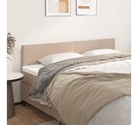 ZQQLVOO Cabeceros 2 Unidades Cuero sintético Capuchino Classic Upholstered Bed Frame Headboard with Adjustable Height, Durable Faux Leather, Stable Wooden Legs, and Bac