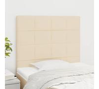 ZQQLVOO Cabeceros 2 Unidades de Tela Color Crema Classic Elegant Upholstered Bed Frame Headboard with Adjustable Height, Wooden Legs for Bedroom Comfort and Back Suppor