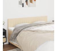 ZQQLVOO Cabeceros 2 Unidades de Tela Color Crema Classic Upholstered Bed Frame Headboard with Adjustable Height, Premium Fabric, and Sturdy Wooden Legs for Bedroom Comf