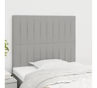 ZQQLVOO Cabeceros 2 Unidades de Tela Gris Claro Classic Upholstered Bed Frame Headboard with Adjustable Height, Premium Fabric, and Sturdy Wooden Legs for Bedroom Comfo