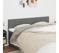 ZQQLVOO Cabeceros 2 Unidades de Tela Gris Oscuro Classic Elegant Upholstered Bed Frame Headboard with Adjustable Height, Wooden Legs for Bedroom Comfort and Back Suppor