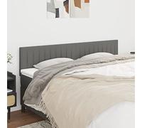 ZQQLVOO Cabeceros 2 Unidades de Tela Gris Oscuro Classic Upholstered Bed Frame Headboard with Adjustable Height, Premium Fabric, and Sturdy Wooden Legs for Bedroom Comf