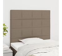 ZQQLVOO Cabeceros 2 Unidades de Tela Gris Taupe Classic Elegant Upholstered Bed Frame Headboard with Adjustable Height, Wooden Legs for Bedroom Comfort and Back Support