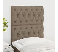 ZQQLVOO Cabeceros 2 Unidades de Tela Gris Taupe Classic Elegant Upholstered Bed Frame Headboard with Adjustable Height, Durable Fabric and Stable Wooden Legs for Bedroo