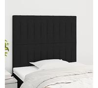 ZQQLVOO Cabeceros 2 Unidades de Tela Negro Classic Upholstered Bed Frame Headboard with Adjustable Height, Premium Fabric, and Sturdy Wooden Legs for Bedroom Comfort an