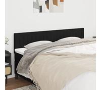 ZQQLVOO Cabeceros 2 Unidades de Tela Negro Classic Upholstered Bed Frame Headboard with Adjustable Height, Premium Fabric, and Sturdy Wooden Legs for Bedroom Comfort an
