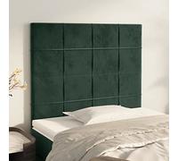 ZQQLVOO Cabeceros 2 Unidades de Terciopelo Verde Oscuro Classic Upholstered Bed Frame Headboard with Soft Velvet Fabric, Adjustable Height, and Sturdy Wooden Legs for B