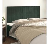 ZQQLVOO Cabeceros 4 Unidades de Terciopelo Verde Oscuro Classic Upholstered Bed Frame Headboard with Soft Velvet Fabric, Adjustable Height, and Sturdy Wooden Legs for B