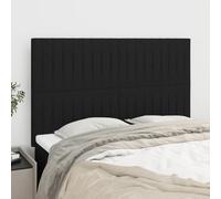 ZQQLVOO Cabeceros 4 Unidades Tela Negro Classic Upholstered Bed Frame Headboard with Adjustable Height, Premium Fabric, and Sturdy Wooden Legs for Bedroom Comfort and B