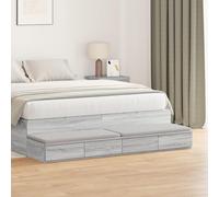 ZQQLVOO Cajones de cama Sonoma gris muebles de noche mesitas de noche para el dormitorio para dormitorio 160 x 36,5 x 16,5 cm de madera