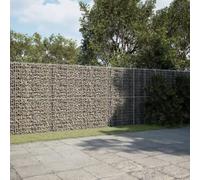 ZQQLVOO Cesta de piedra galvanizada para exterior como gavión con tapa, 550 x 100 x 200 cm, de hierro y montaje sin herramientas, cesta de gaviones para paisajismo de jardín