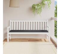 ZQQLVOO Cojín para banco de jardín Antracita Cojín transpirable para silla de jardín con pies antideslizantes para interiores y exteriores. Tejido Oxford de 180 x 50 x 3 cm