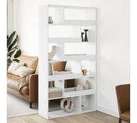 ZQQLVOO Divisor de habitaciones, color blanco, estantería versátil para libros para oficina, 100 x 33 x 187,5 cm, material de madera